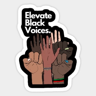 Elevate Black Voices Sticker